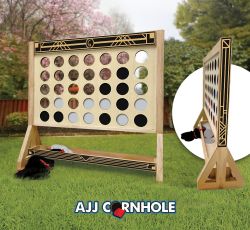 Personalized Art Deco Fast Four Game